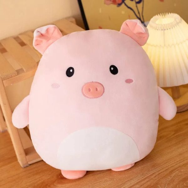 peluche squishmallow cochon rose petit et mignon