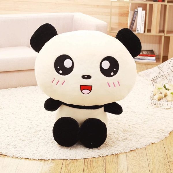 peluche squishmallow grand panda souriant