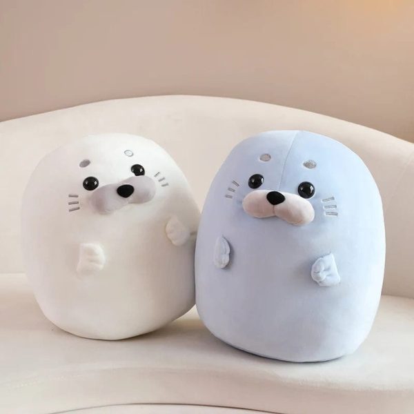 peluche squishmallow phoque coloré