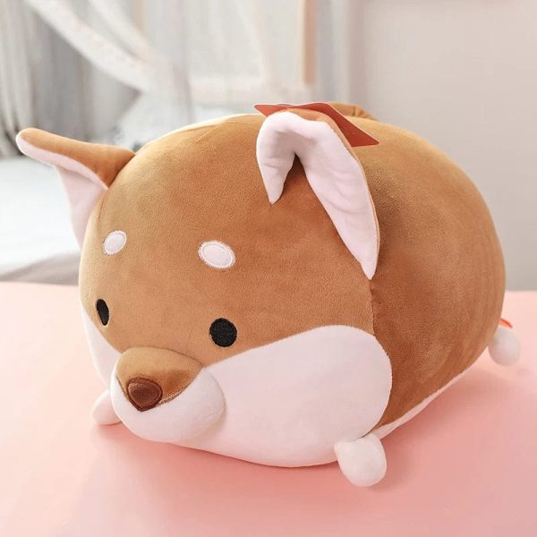 peluche squishmallow shiba inu glouton câlin