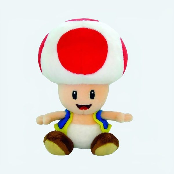 Peluche Super Mario Toad compagnon doux