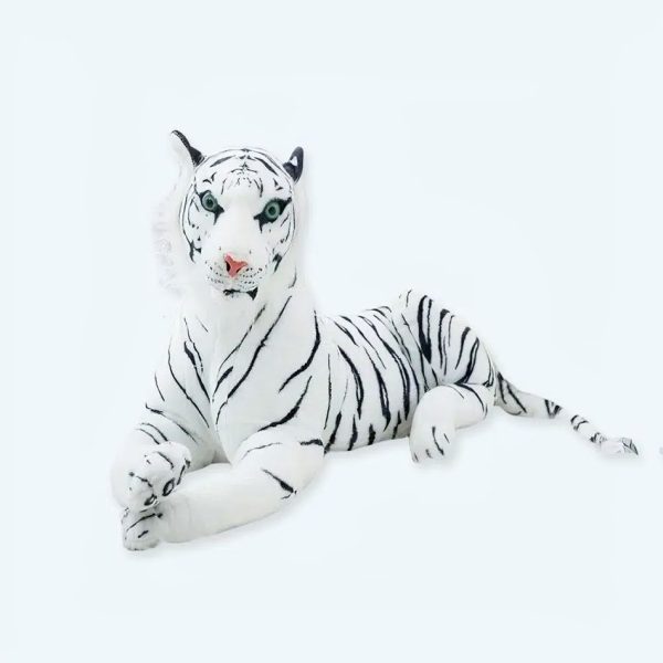 peluche tigre blanc câlin