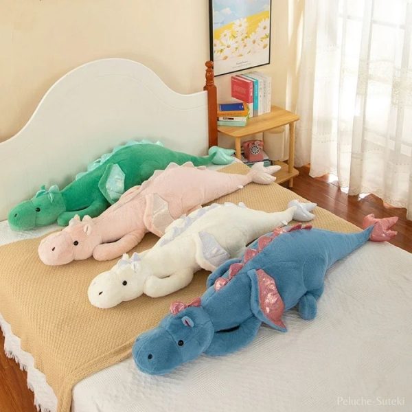 peluche coussin dragon volant XXL