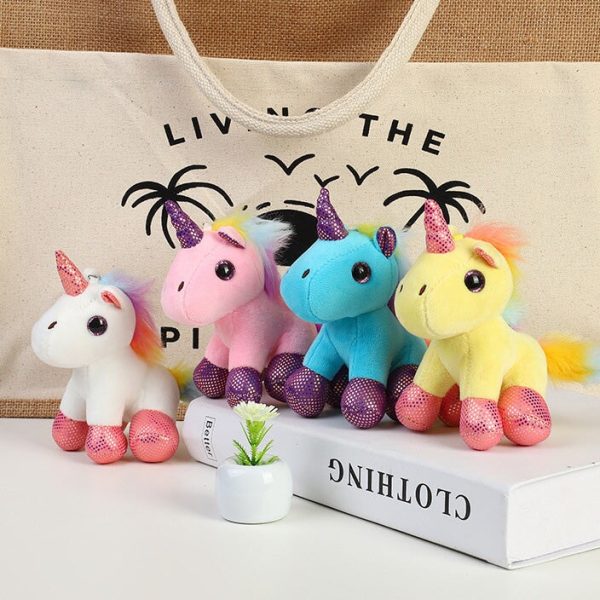 porte-clé licorne peluche