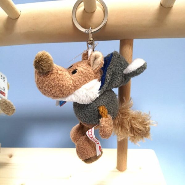 porte-clé loup peluche