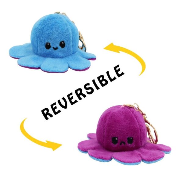 porte-clé pieuvre réversible